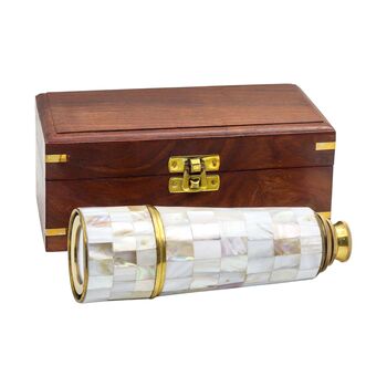 Personalised 17 Inch Mother Of Pearl Telescope, 4 of 11