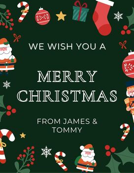 Personalised Christmas Craft Lager Gift, 5 of 11