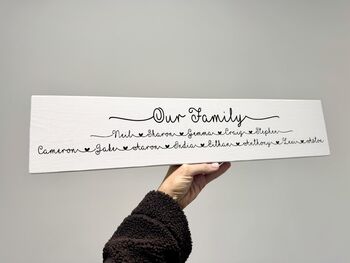 Our Family Wooden Sign, 10 of 12