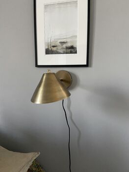 Antera Wall Lamp, Brass Finish, Iron, 4 of 8
