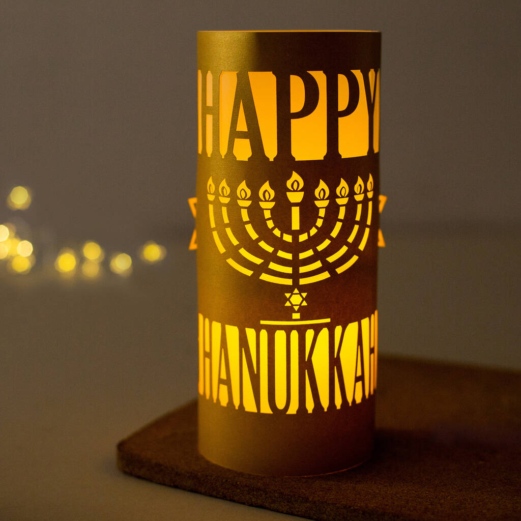 Happy Hanukkah Party Decoration Lantern, 1 of 10