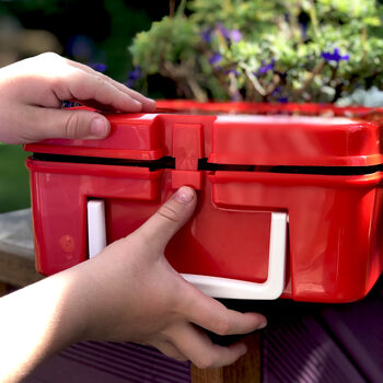 Retro Personalised Scandi Floral Lunchbox, 3 of 4