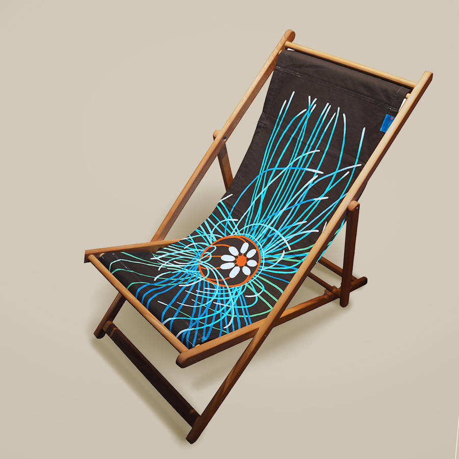 Art Print Deckchair Ultraviolet Jellyfish, 1 of 12