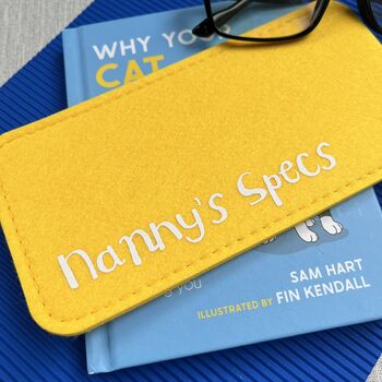 Personalised Grandparents Felt Glasses / Specs Case, 4 of 4
