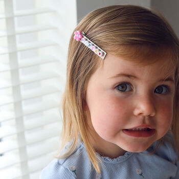 Personalised Children's Flower Hair Clip, 10 of 11