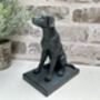 Set Of Two Bronzed Dog Bookends – Labrador And Spaniel, thumbnail 10 of 12