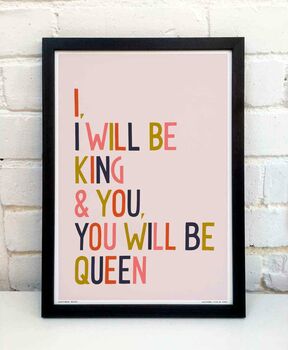 King And Queen Print, 2 of 9