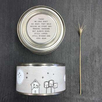 'Those We Love Don't Go Away' Tin Candle, 2 of 4