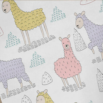 Colourful Llama Wrapping Paper Roll / Folded, 2 of 2