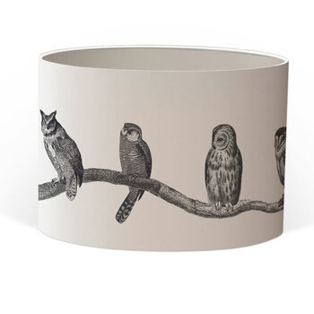 Owls Hand Gilded Lampshade, 3 of 7