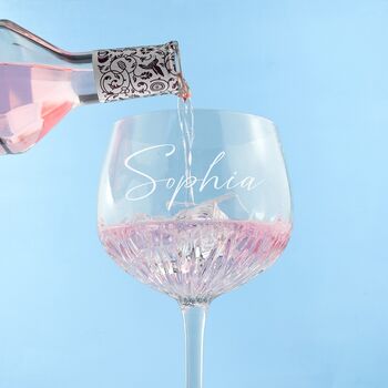 Personalised Crystal Gin Goblet, 2 of 11