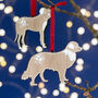 Personalised Gingerbread Dog Christmas Decoration, thumbnail 7 of 7