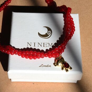 Gemstone Bear Necklace, 2 of 7