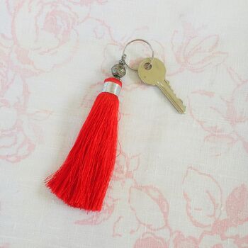 Silk Tassel Keyring / Charm ~ Boxed, 2 of 6