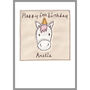 Personalised Unicorn Birthday Card For Girl, thumbnail 7 of 8