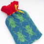 Beetle Knitted Hot Water Bottle Cover, thumbnail 1 of 9