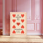 Red Heart French Art Print, thumbnail 1 of 4