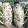 Set Of Six China Aspen Mugs In Hedgerow Design, thumbnail 4 of 8