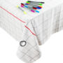 Doodle Grid Tablecloth + 10 Pens Kit, thumbnail 2 of 6
