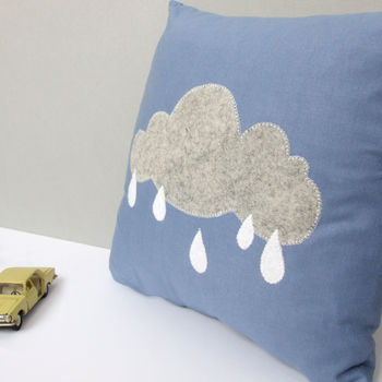 Rain Cloud Nursery Cushion, 6 of 7