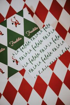Personalised Santa Christmas Wrapping Paper, 3 of 4