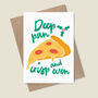 'Deep Pan' Pizza Christmas Card, thumbnail 4 of 6