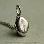 Sterling Silver Tiny Oval Locket Necklace, thumbnail 6 of 11