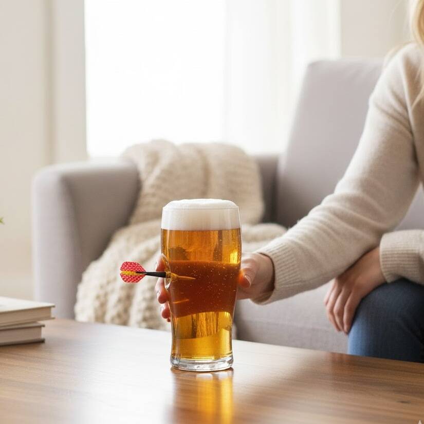 Personalised Dart Beer Glass, 1 of 6