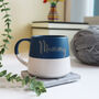Personalised Dipped Stoneware Blue Mug, thumbnail 4 of 6