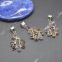 Mixed Tourmaline Pendant: Sterling Silver, thumbnail 6 of 8