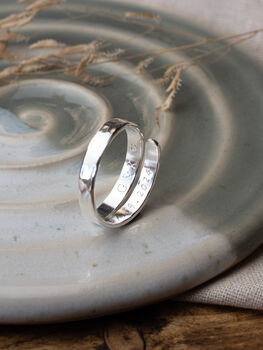 Mother Of The Bride Groom Adjustable Silver Ring, 3 of 5