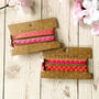 Set Of Four Festival Ribbon Bracelets, Orange/Pink, thumbnail 1 of 5