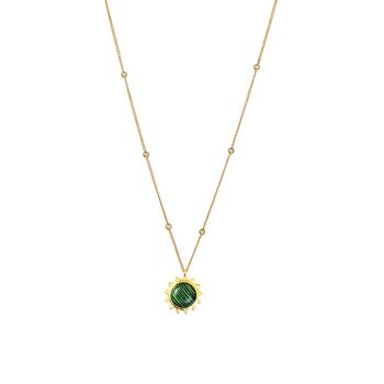Malachite Necklace, Bracelet And Earring Jewellery Set, 5 of 5