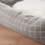 Personalised Check Cradle Dog Bed, thumbnail 3 of 4