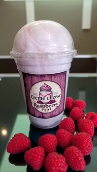 Crème Cheese And Raspberry Swirl Candy Floss Cake, 2 of 10