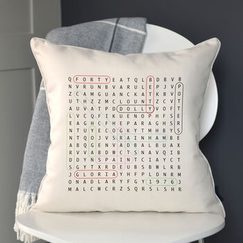 Personalised Word Search Cushion, 2 of 6