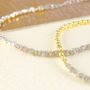 April Birthstone Diamond Wedding Necklace, 2 of 4