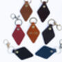 Handmade Personalised Leather Keyring Made In Britain, thumbnail 7 of 7