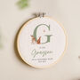 Personalised Woodland Animals Children's Initial Hoop, thumbnail 1 of 3