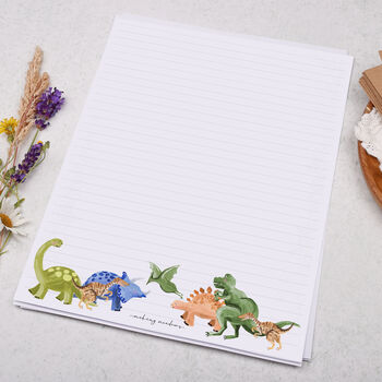 A4 Letter Writing Paper With Cute Dinosaurs, 3 of 4