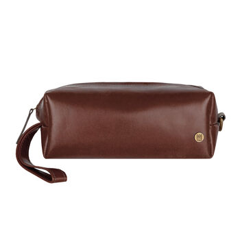 Personalised Leather Classic Wash Bag/Dopp Kit, 2 of 10