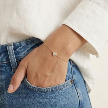 Heart Bracelet Gold, 5 of 7