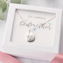 Personalised Necklace For Godmother With Birthstone, thumbnail 1 of 6