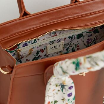 Botanical Pumpkin Tan Tote, 5 of 6