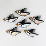 Handmade Wooden Flying Puffin Wall Hanging, thumbnail 1 of 11