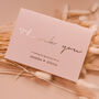 Personalised Calligraphy Thank You Cards With Gold Foil, thumbnail 1 of 8