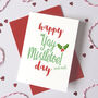 Yay Mistletoe Day Christmas Card, thumbnail 1 of 2