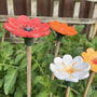 Ceramic Flower Cane Toppers And Bee Bath, thumbnail 2 of 11