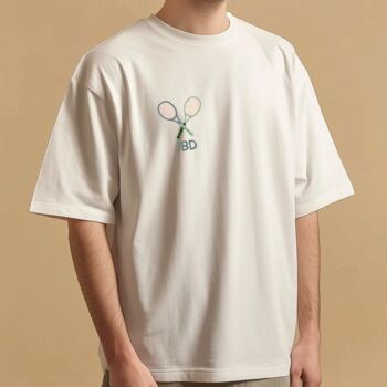 Personalised Game Set Match Tennis Graphic T Shirt, 2 of 3