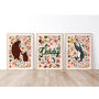 Woodland Animal Name Print Set, thumbnail 1 of 12